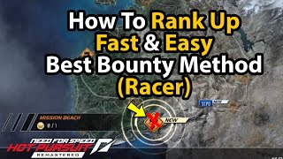 How To Rank Up Fast & Easy Best Bounty Method (Racer) in NFS Hot Pursuit Remastered