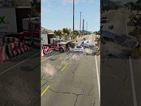 Realistic Highway Car Crashes #120