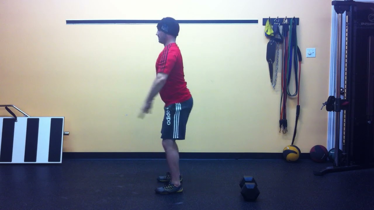 7. Reaching Squat (Side View)