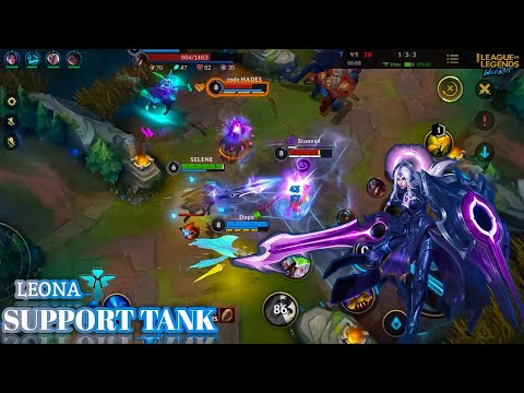 Wild Rift Support Tank Leona | League of legends