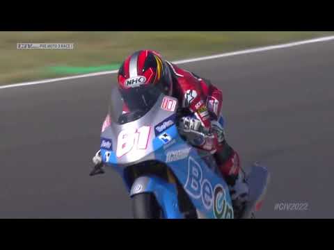 SLOW MOTION Edoardo Liguori, Brian Uriarte & Leonardo Zanni [CIV Mugello 2022 PreMoto3 Race 1]