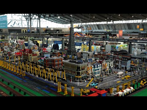 Huge LEGO Train Layout at @schwabenstein2x4 Exhibition 2022 in Stuttgart