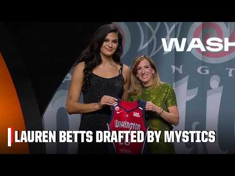 Washington Mystics select Lauren Betts with 4th pick | 2026 WNBA Draft