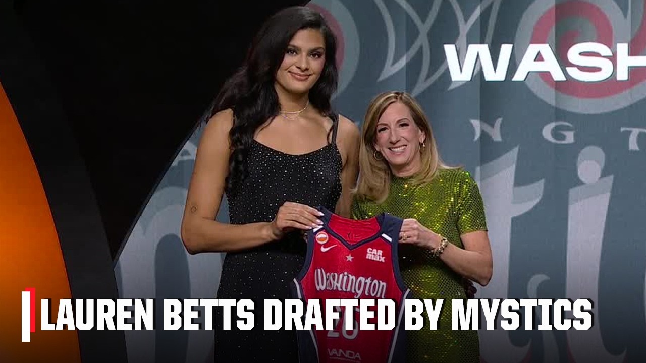 Washington Mystics select Lauren Betts with 4th pick | 2026 WNBA Draft