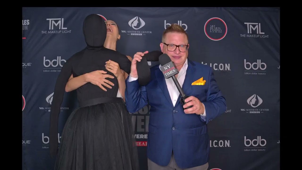 Russian Model Alena S. in Kentaro look @artheartsfashion LAFW