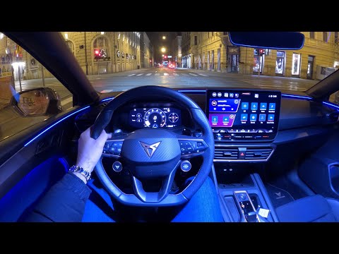 CUPRA LEON FACELIFT - NIGHT POV test drive (PURE DRIVING, impressive AMBIENT LIGHTS)