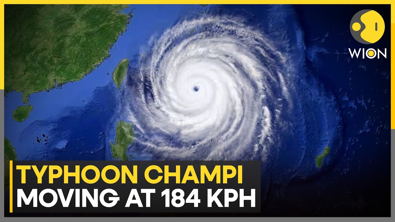 Report: Typhoon Champi Moving At 184 Kph, Set To Bring Rains In Taiwan & Southern Japan | WION
