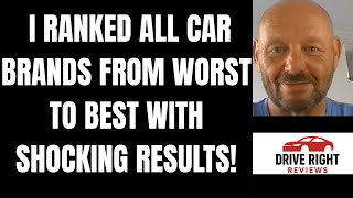 I Ranked Every CAR BRAND From WORST to BEST (With SHOCKING RESULTS!)