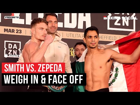 Dalton Smith vs. Jose Zepeda Full Weigh In & Face Off | DAZN