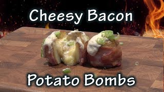 Cheesy Bacon Potato Bombs are a great side for any Barbeque.