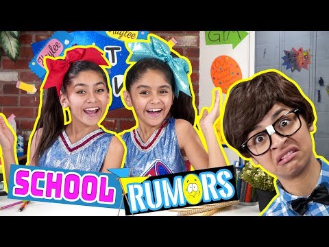 School Rumors What Ev's - Types of Kids at School - Funny Skits // GEM Sisters Video
