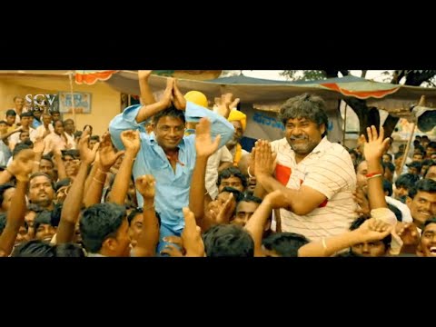 ಸ್ಟೇಜ್ ಮೆಲಿಂದನೆ ಎಮ್ಮೆಗೆ ಶಾಲು ಹೊದಿಸಿದ ದುನಿಯಾ ವಿಜಯ್ | Comedy Scene | Dana Kayonu Kannada Movie