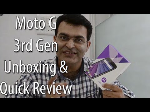 Motorola Moto G 3rd Generation Unboxing And Hands On Review