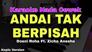 Download lagu ANDAI TAK BERPISAH - KARAOKE LIRIK VERSI DANGDUT KOPLO (NADA CEWEK) mp3
