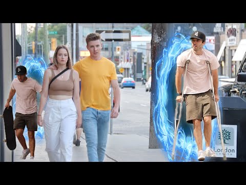 TRAVELLING THROUGH A TIME PORTAL TWIN PRANK!