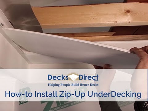 Zip Up Deck Drainage