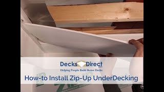 How to Install ZipUP UnderDeck Drainage System