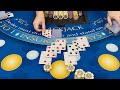 BLACKJACK 1 000 000 BUY IN SPLITS DOUBLES BLACKJACKS HUGE BETS IN AMAZING WIN