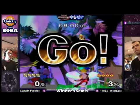 SSBM @ Quickly 5   Captain Faceroll vs  Westballz