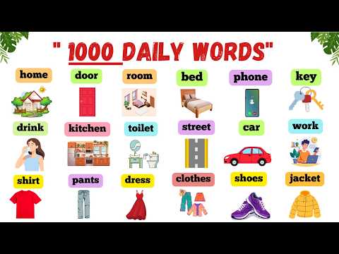 1000  Common English Words | English Vocabulary for Beginners to Advanced 📚