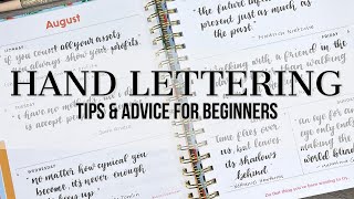 Hand Lettering | Tips and Advice for Beginners | #handlettering #tombow #brushlettering