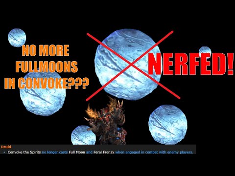 Convoke the Spirits NERFED! The FINAL Fullmoon RIP! PvP montage - Balance Druid POV with Fullmoons!