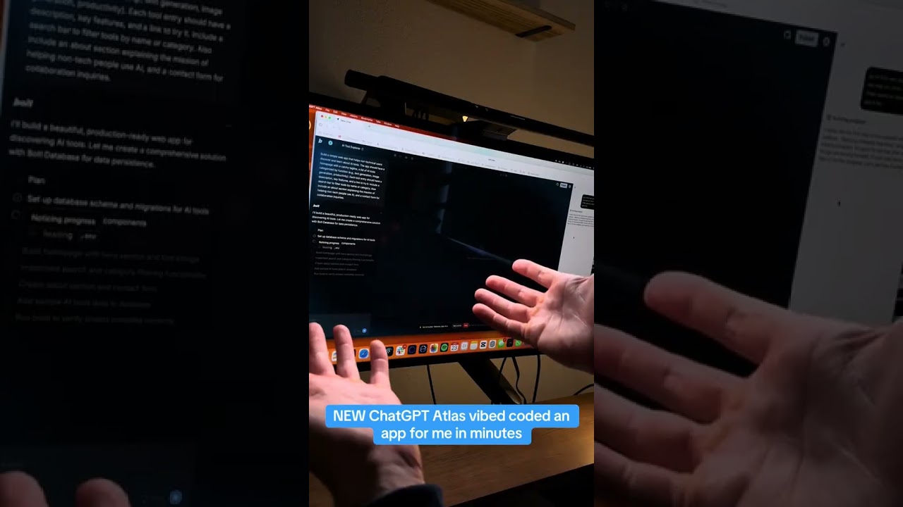 Watch ChatGPT Atlas Vibe Code an App (INSTANTLY)