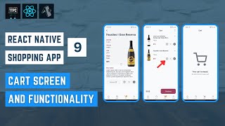 React Native Wine Shop App #9 - Cart Screen | Adding To Cart