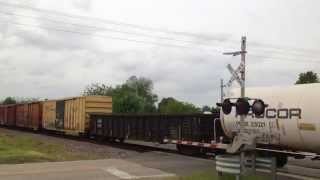 preview picture of video 'Norfolk Southern Train, Dexter, Missouri'