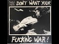 UK Subs - Anti Warfare - Fightback Records 1984