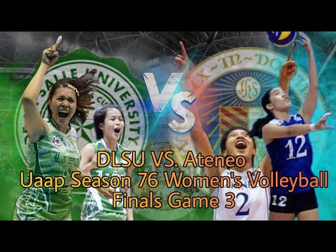 Ateneo vs. DLSU Uaap Season 76 Finals Game 3 ¦¦ RELIVE this 5 set Thriller