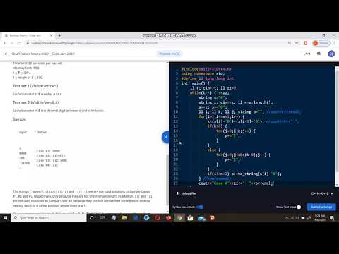 Google Code Jam 2020 Qualification Round | B Question Explanation and Solution