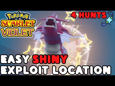 Easy SHINY GYARADOS Exploit Location and MORE for Pokemon Scarlet and Violet
