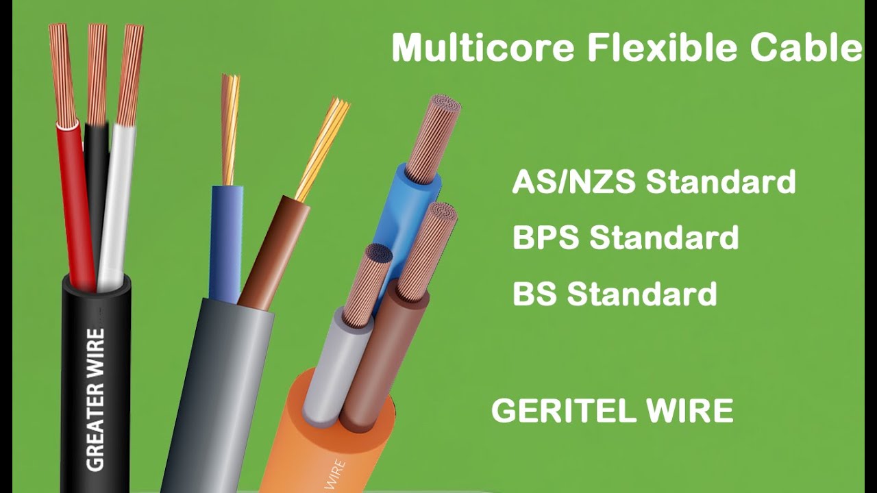 Geritel Wire – Multicore Flexible Cable | AS/NZS, BPS, BS Compliant