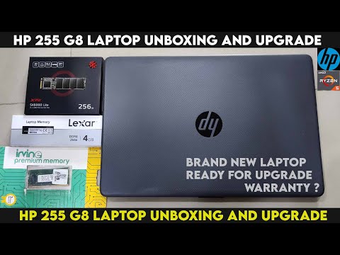 HP 255 G8 Notebook PC Unboxing, Review And Upgrade | Brand New Laptop Ram And SSD Upgradation