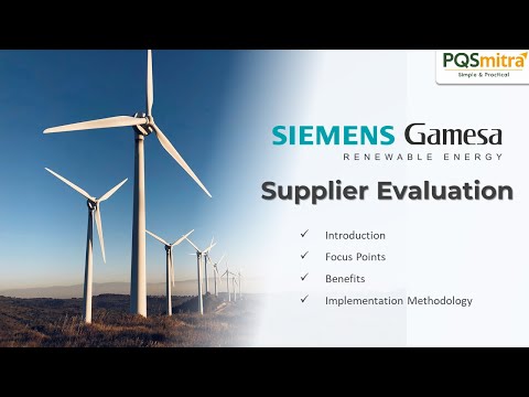 Siemens Gamesa- Supplier Evaluation