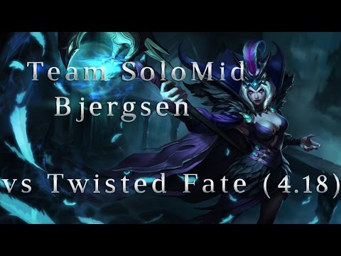 TSM Bjergsen Leblanc MID vs Twisted Fate Season 4 (4.18) League of Legends LoL Pro SoloQ