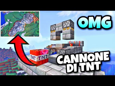 Come fare un cannone che spara TNT!!! MINECRAFT ITA
