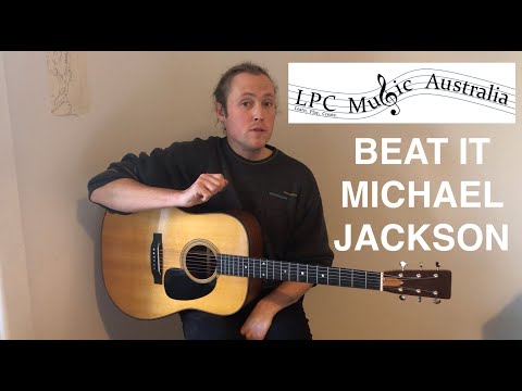 Beat It - Michael Jackson Guitar Tutorial WITH PDF!