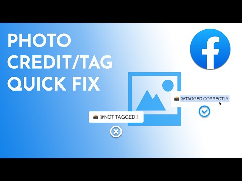 What to do when a Facebook Photo Credit (tagging) isn’t working | Facebook tutorial
