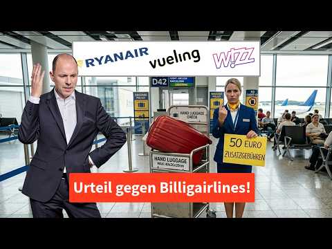 Video Thumbnail: Gepäckgebühren bei Ryanair & Co. rechtswidrig! – Gericht fällt erstes Urteil gegen Billigflieger