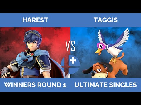 RogaSmash 210: SSBU Winners R1 – Harest (Marth) vs Taggis (Duck Hunt)