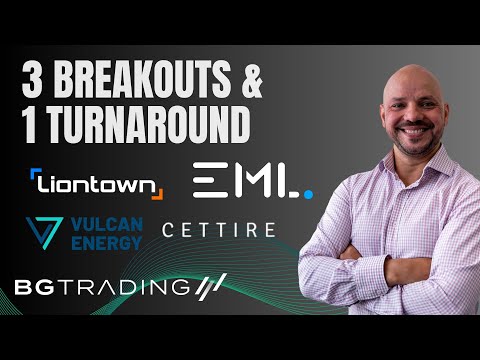 🎥 3 Breakouts + 1 Turnaround | ASX Stocks Setting Up for 20–40% Moves (ASX: CTT, VUL, LTR, EML)