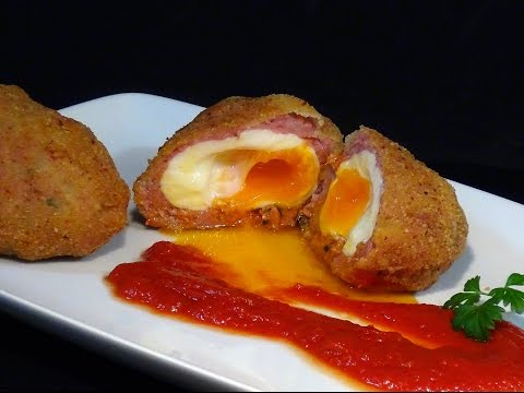 Receta Huevos Escoceses o Huevos a la Escocesa - Recetas de cocina, paso a paso, tutorial