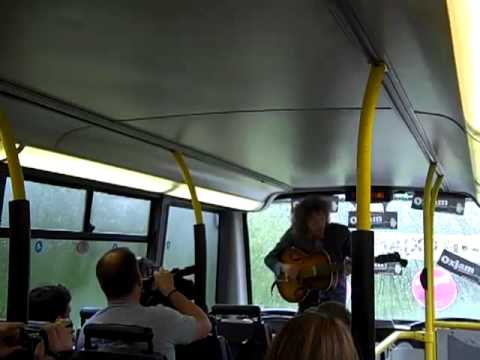 James Rea on the Oxjam Brum 11 bus