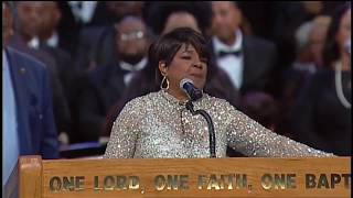 Pastor Shirley Caesar And Tasha Cobb Leonard At Aretha Franklin's Funeral Celebration Service