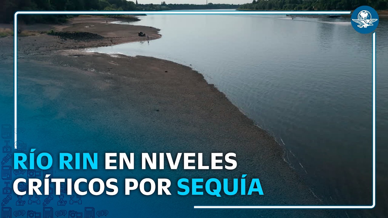 El río Rin se seca y pone en riesgo el transporte de mercancías en Europa