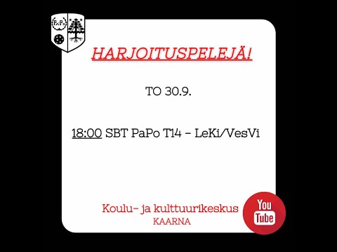 SBT PaPo - Leki/ VesVi T14 harj.peli