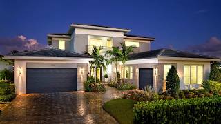 TOUR INSIDE A SPACIOUS LUXURY MODEL HOUSE W/ MODERN INTERIOR IN FLORIDA | $2.4M+
