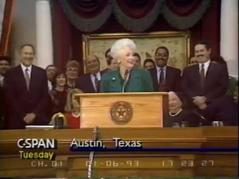 Governor Ann Richards appoints replacement to Lloyd Bentsen's Senate Seat (1993)